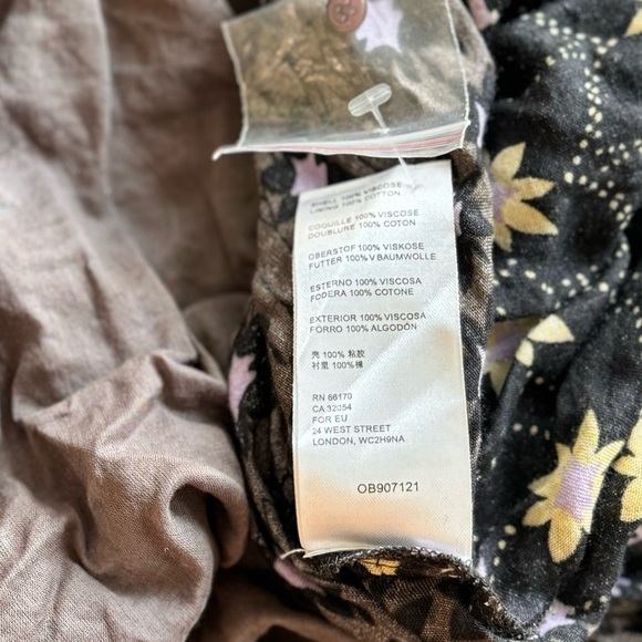 Free People Floral Print Tiered Maxi Dress Size S - Picture 5 of 12